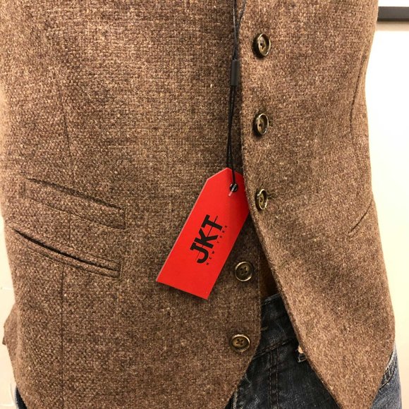 JKT NEW YORK REGIS TWEED VEST - Picture 4 of 7